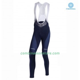 Maillot Cyclisme Hiver + Collant à Bretelles 2019 Movistar Team N001